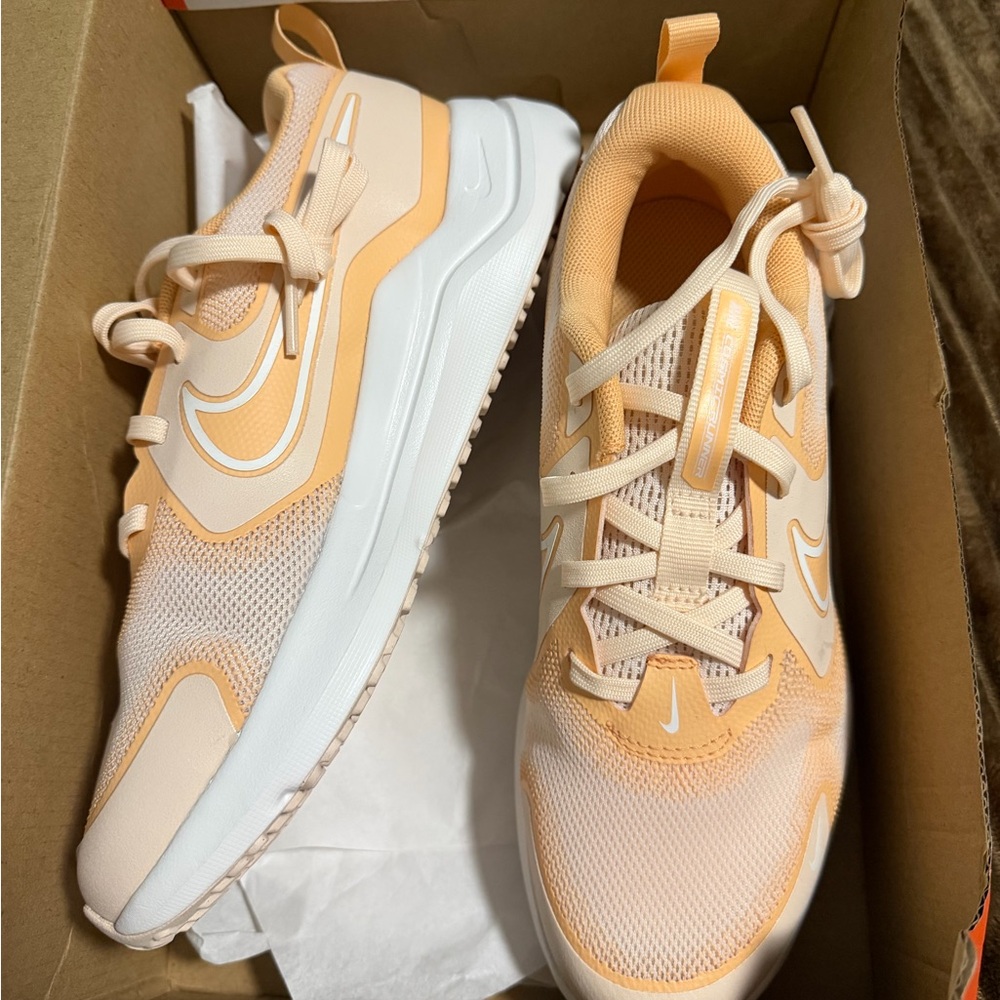 Nike Orange Shoe Box with White Label